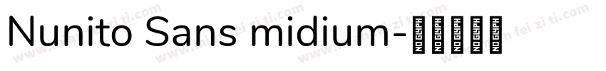 Nunito Sans midium字体转换